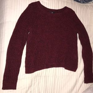 Red and black sweater